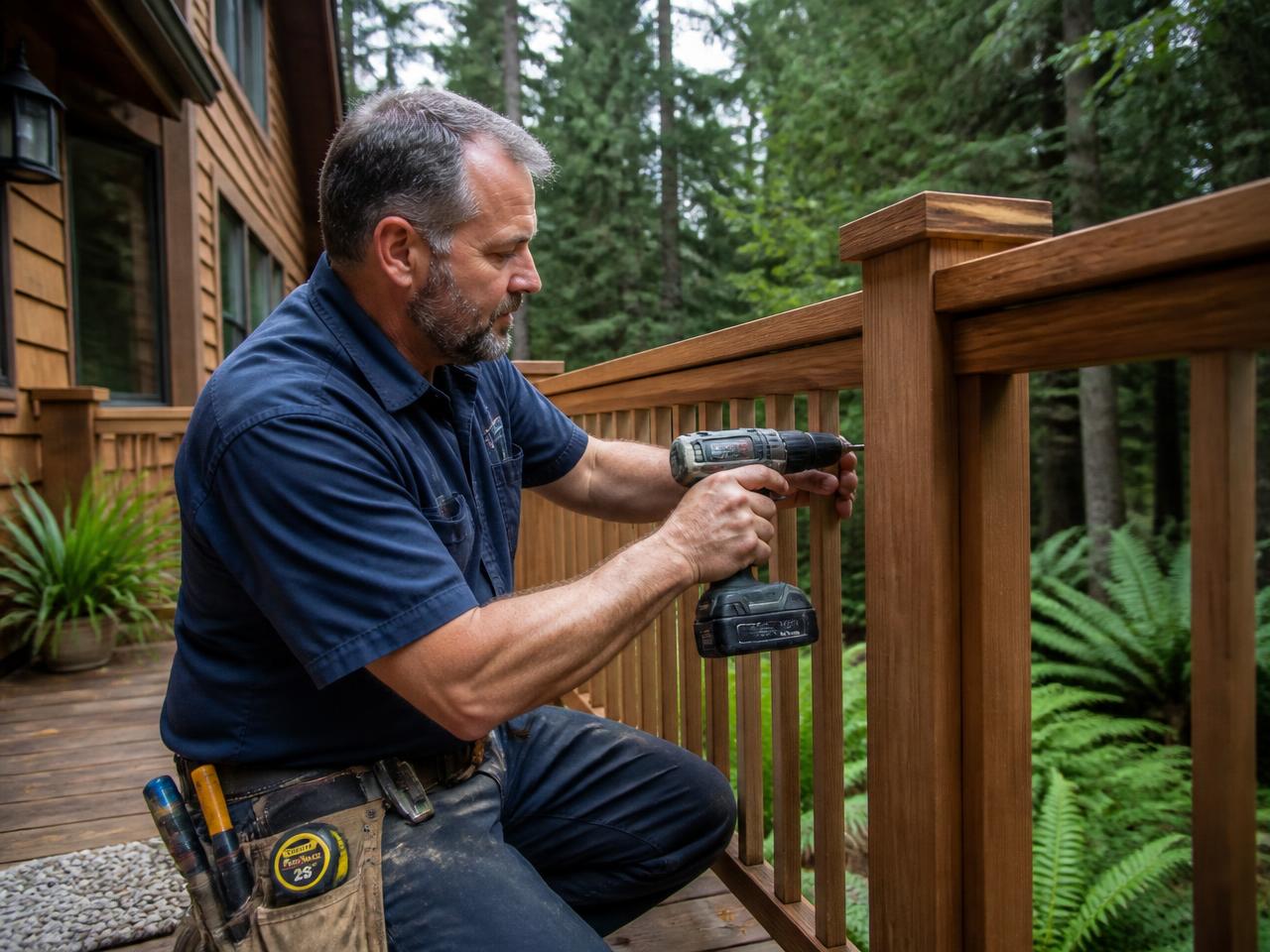 Residential home repair and maintenance work being completed by a local handyman in Greater Victoria
